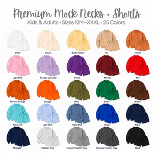 Fleece Shorts (match mock turtlenecks)