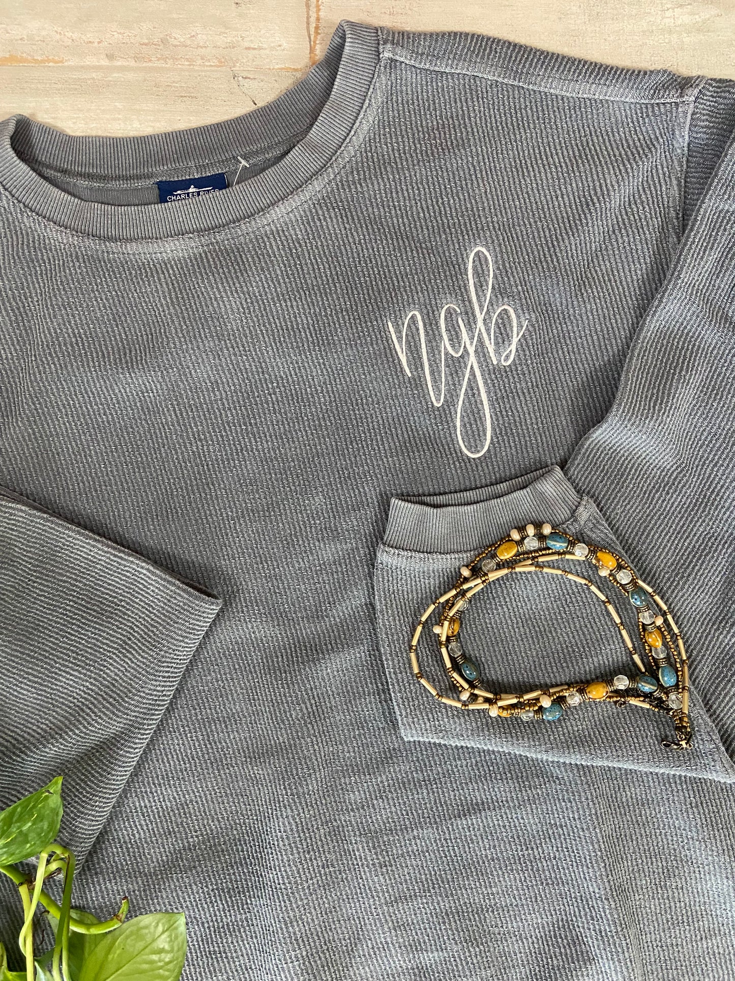 Monogram My Corded Sweatshirt