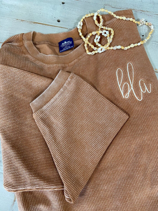 Monogram My Corded Sweatshirt