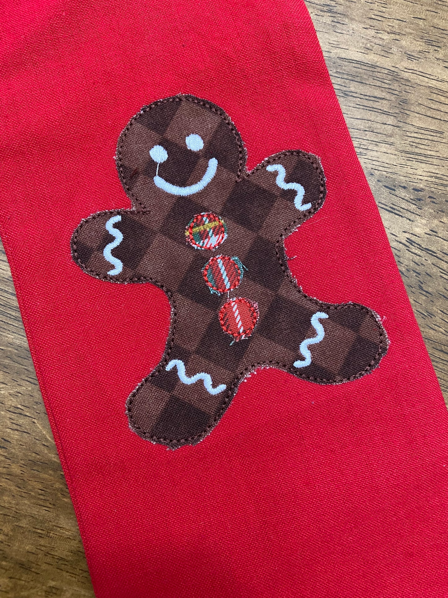 Christmas Cream Wreath Sash