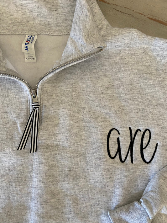 Quarter Zip with Monogram