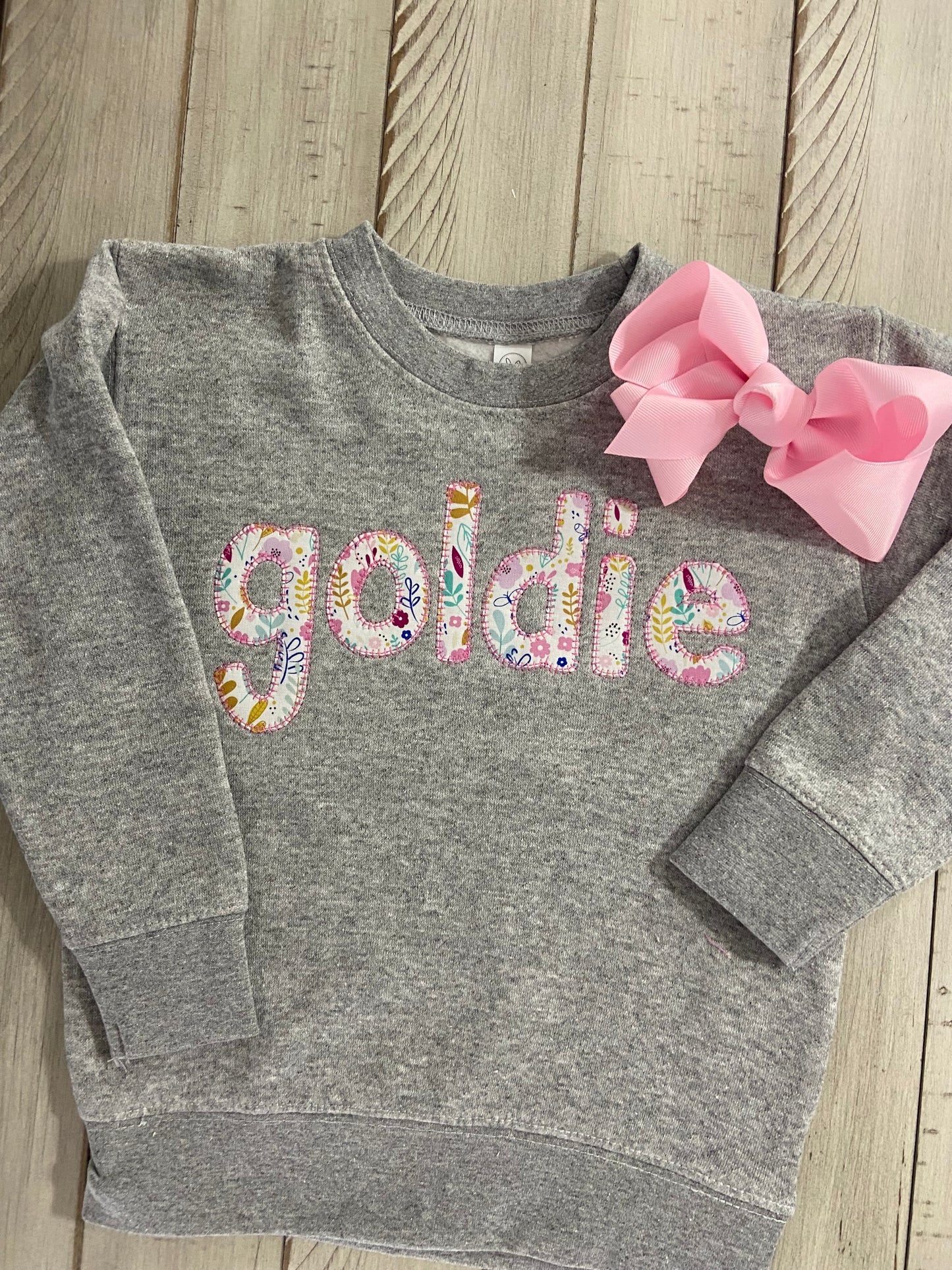 Floral Personalized Applique