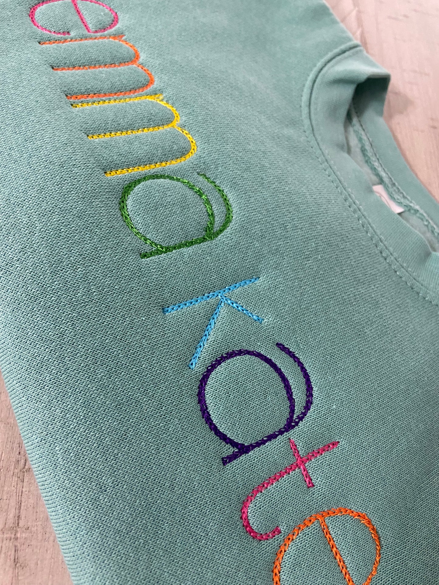 Rainbow Personalized Toddler Sweatshirt