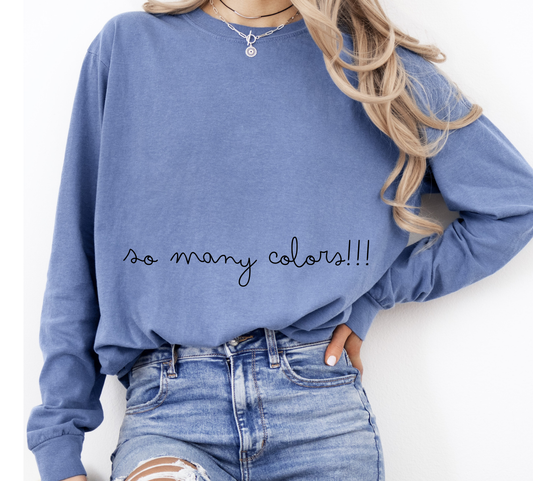 Comfort Color Long Sleeve without Pocket