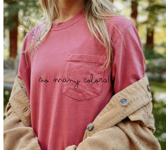 Comfort Color Long Sleeve with Pocket