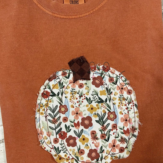 Floral Raggy Pumpkin