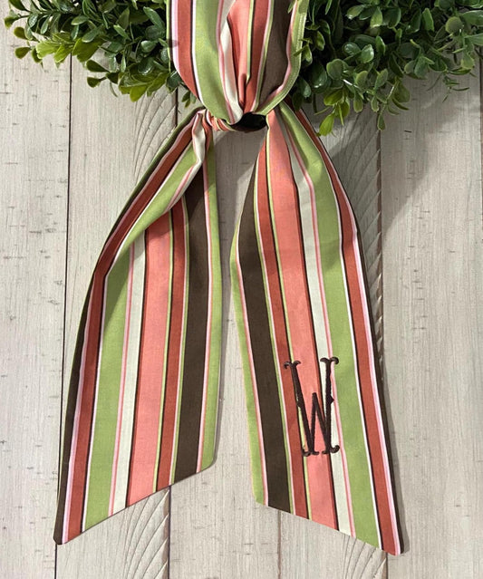 Harvest Stripes Fall Wreath Sash