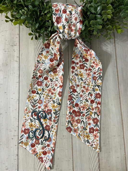 Floral Fall Wreath Sash