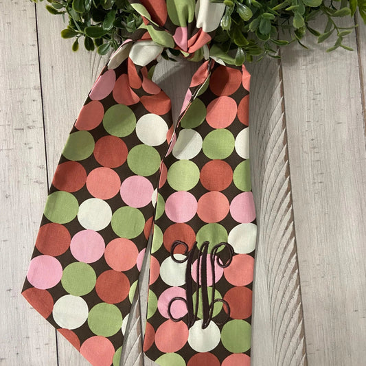 Polka Dots Fall Wreath Sash